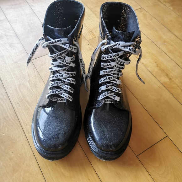 See by chloe Florrie Lace up rain boots - Picture 2 of 7